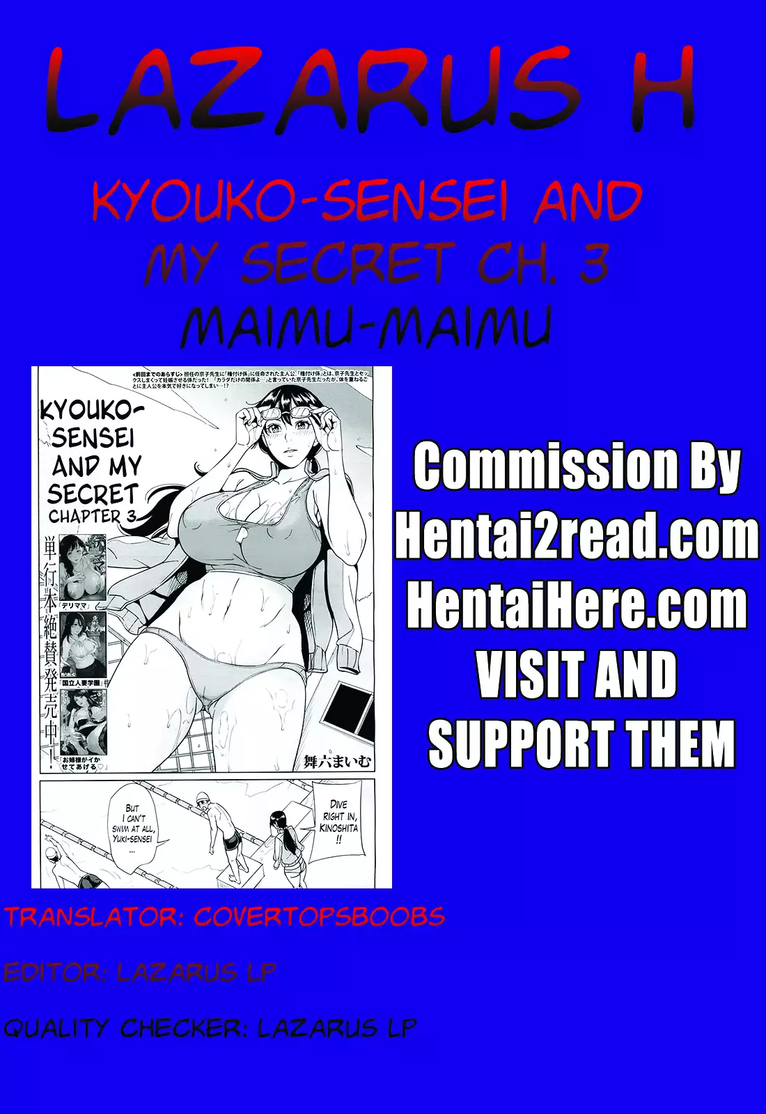 Kyouko Sensei to Boku no Himitsu | Kyouko-sensei and My Secret Ch. 1-3