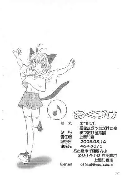 Nekomimi ga, Kakitakatta dake na Hon