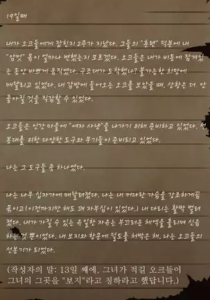 Sage Lavinia's Last Note ~ In the ruin of orc fort ~