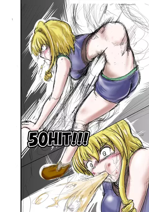 rough sketch of blow ryona